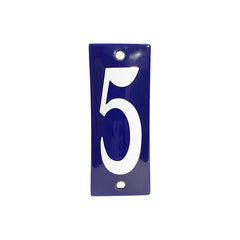 Hausnummer Blau NR.5