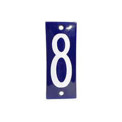 Hausnummer Blau NR.8