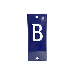 Hausnummer Blau B