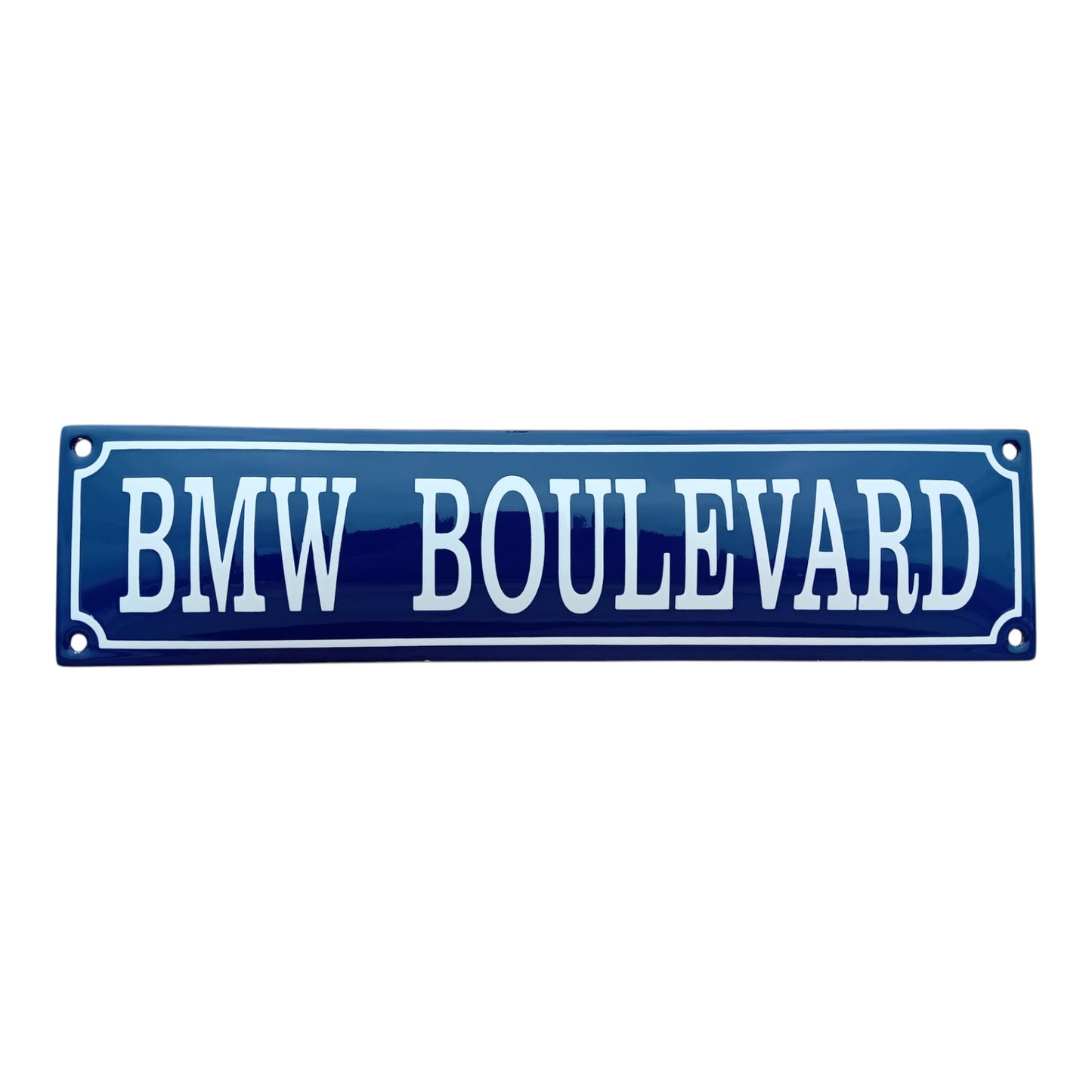 BMW Boulevard Emaille Schild Vintage – Retro Garage Werkstatt Deko