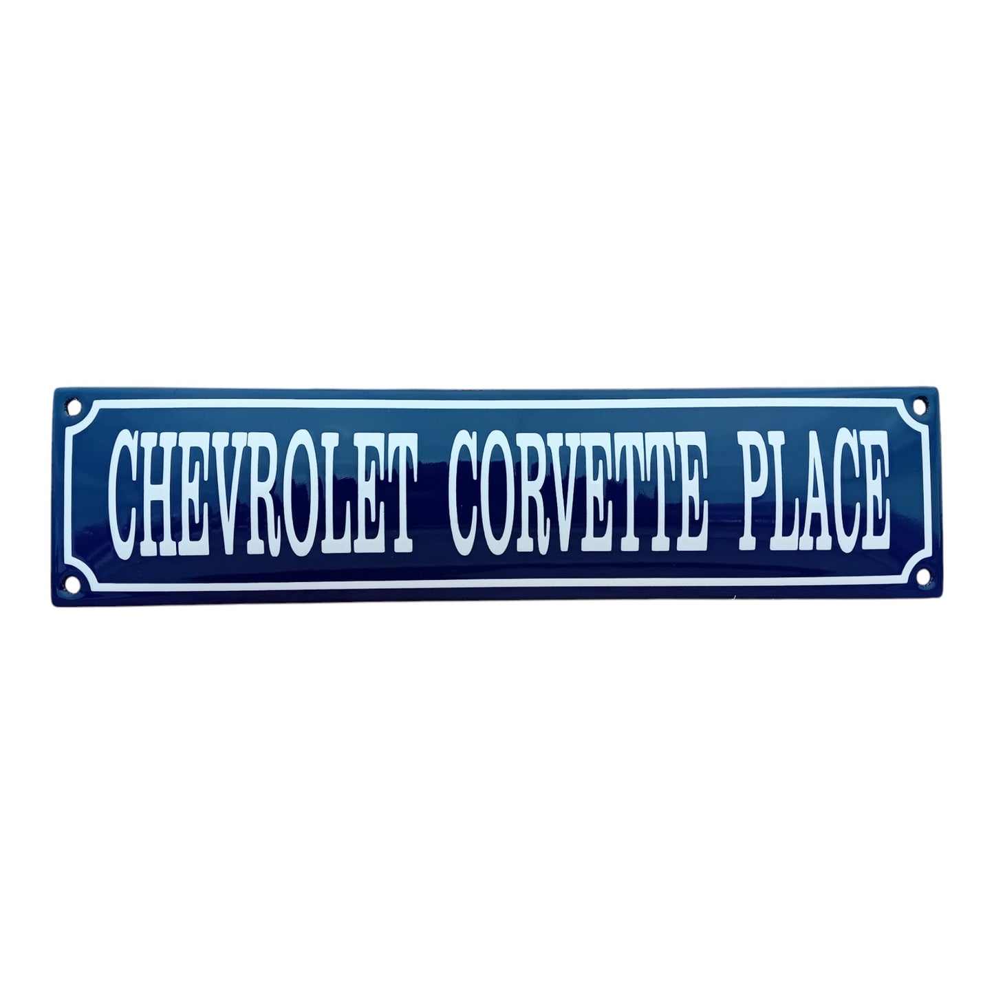 Chevrolet Corvette place Emaille Schild Vintage – Retro Garage Werkstatt Deko