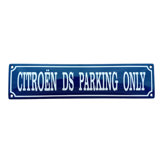 Citroën DS Parking Only Emaille Schild Vintage – Retro Garage Werkstatt Deko