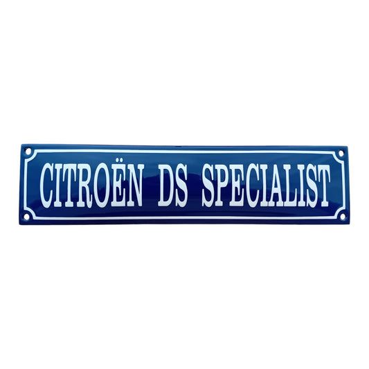 Citroën DS Specialist Emaille Schild Vintage – Retro Garage Werkstatt Deko