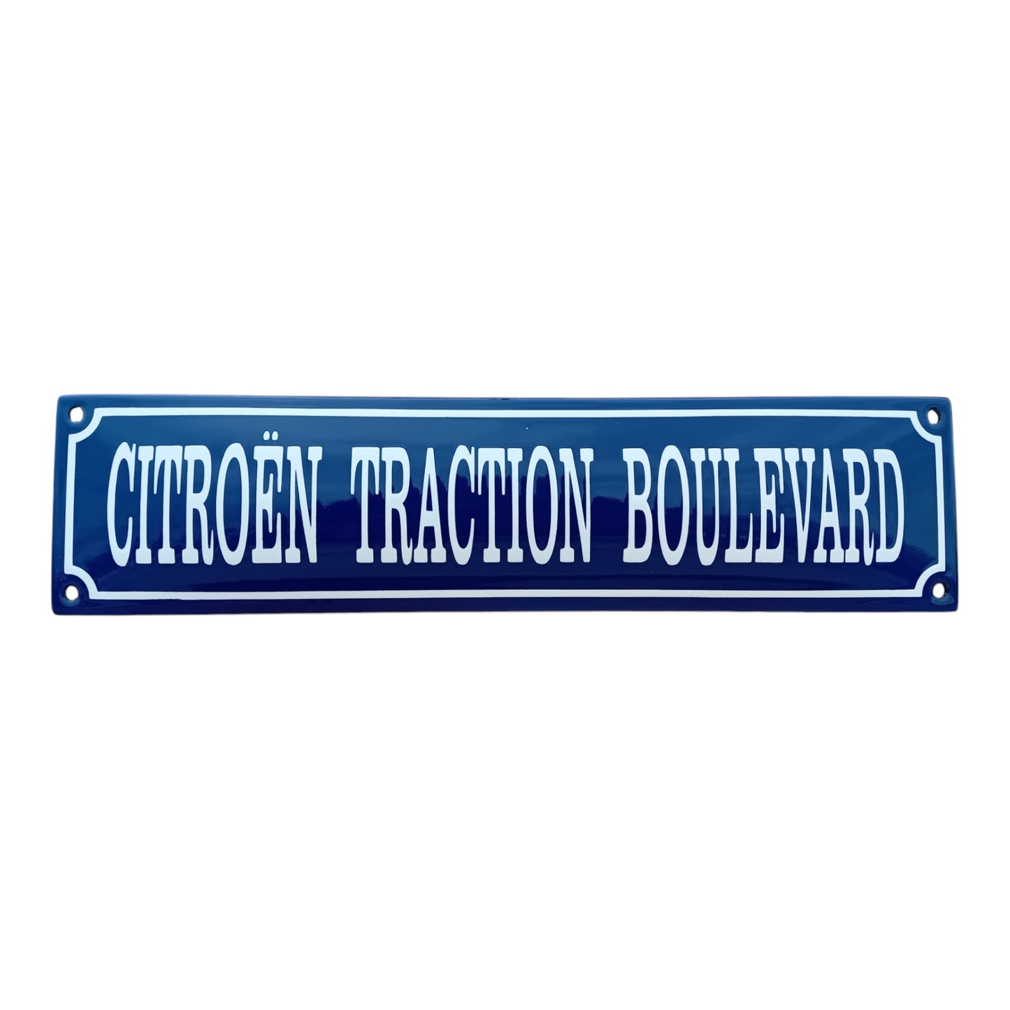 Citroën Traction Boulevard Emaille Schild Vintage – Retro Garage Werkstatt Deko