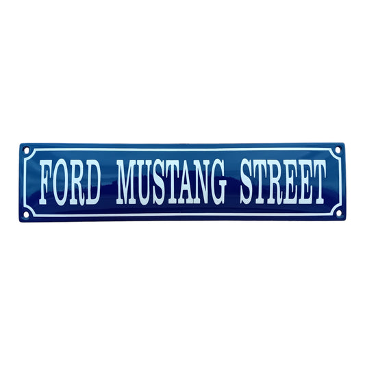 Ford Mustang Street Emaille Schild Vintage – Retro Garage Werkstatt Deko