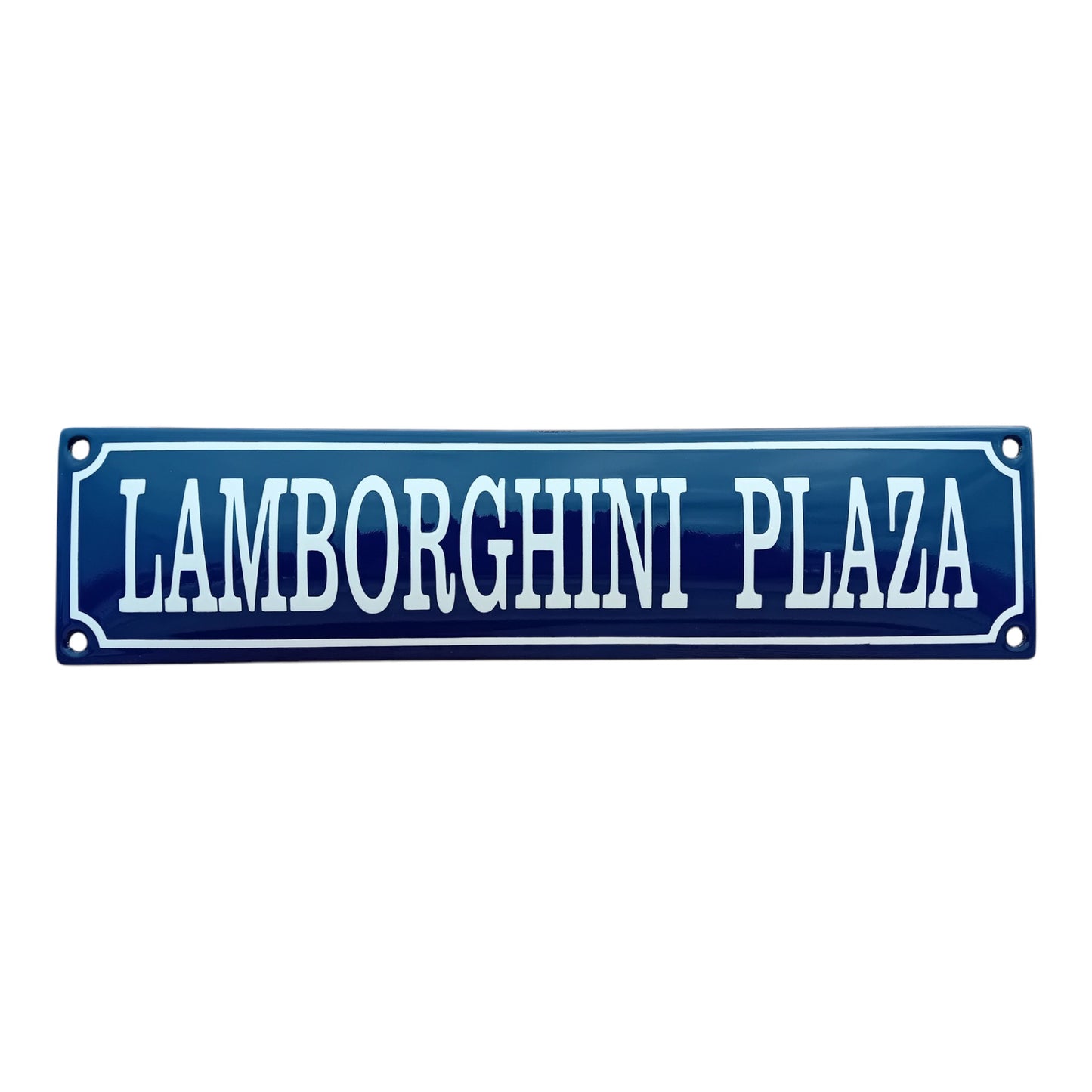 Lamborghini plaza Emaille Schild Vintage – Retro Garage Werkstatt Deko
