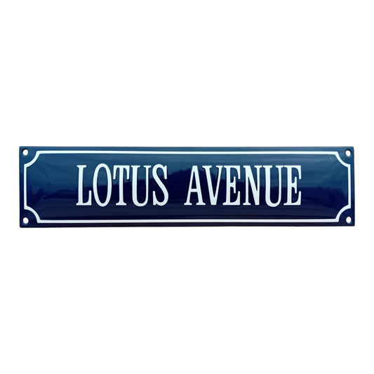 Lotus Avenue Emaille Schild Vintage – Retro Garage Werkstatt Deko