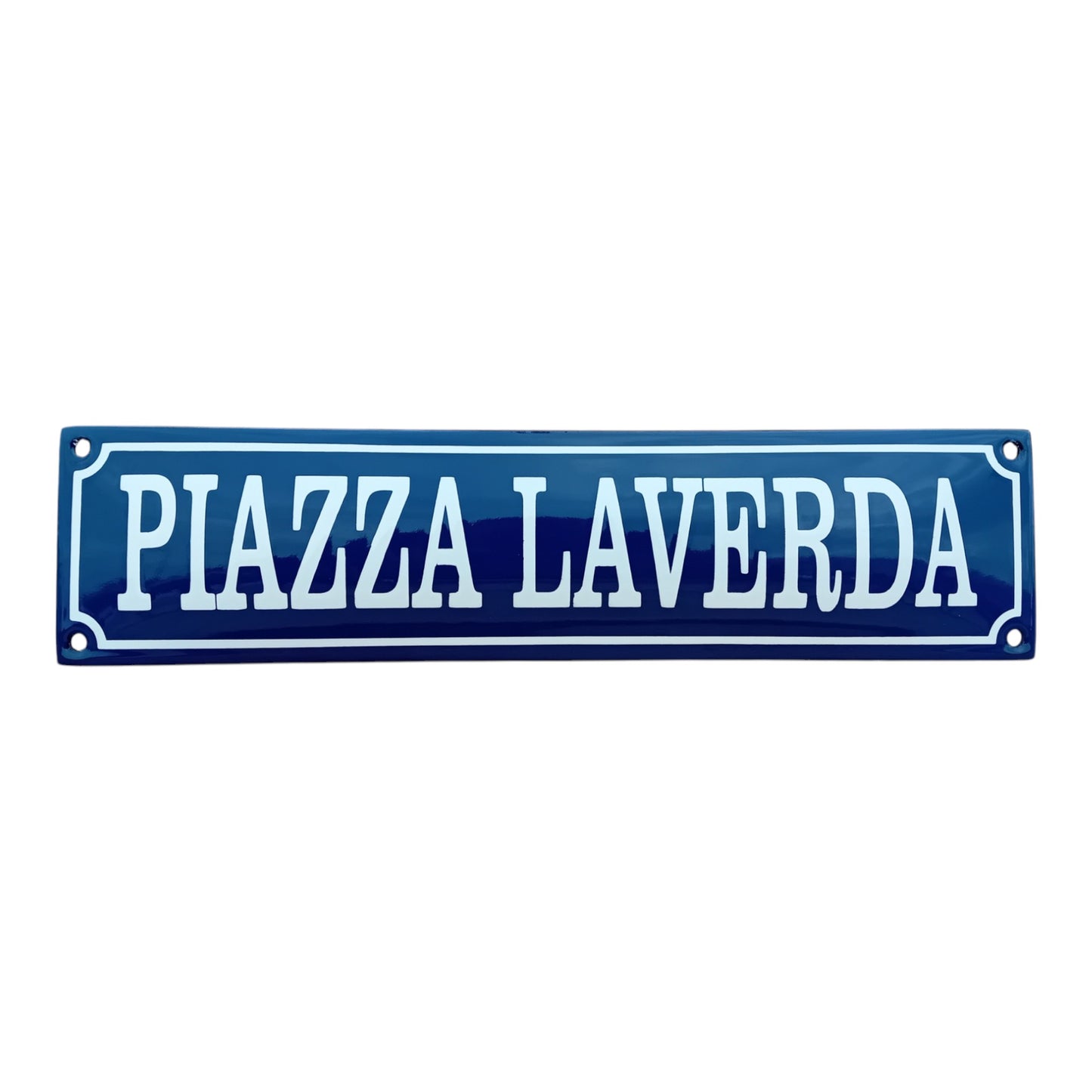Piazza Laverda Emaille Schild Vintage – Retro Garage Werkstatt Deko