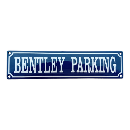 Bentley parking Emaille Schild Vintage – Retro Garage Werkstatt Deko