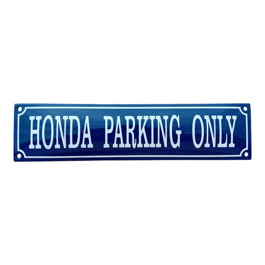 Honda parking only Emaille Schild Vintage – Retro Garage Werkstatt Deko
