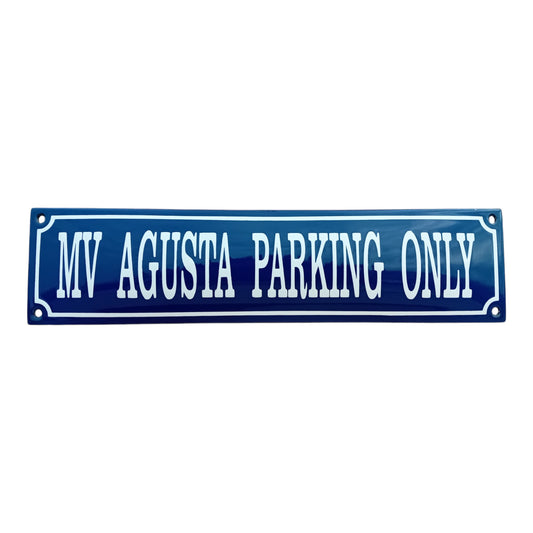 MV agusta parking only Emaille Schild Vintage – Retro Garage Werkstatt Deko