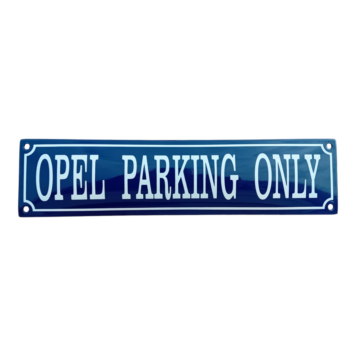 Opel parking only Emaille Schild Vintage – Retro Garage Werkstatt Deko