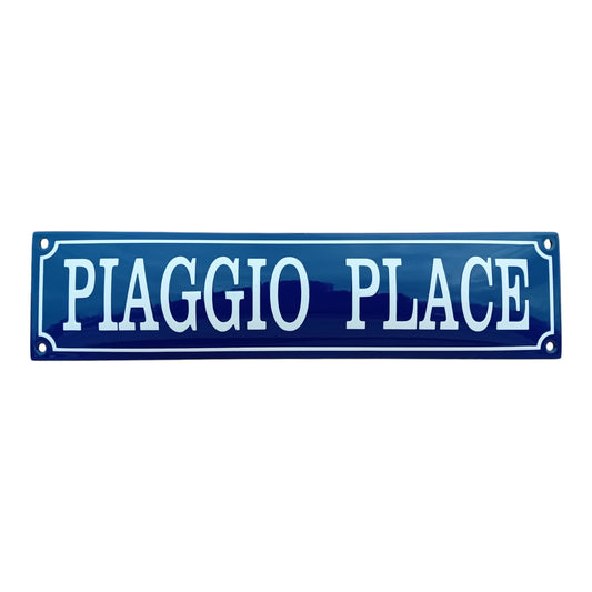 Piaggio place Emaille Schild Vintage – Retro Garage Werkstatt Deko