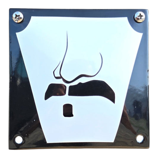 Emaille WC Schild – Männermund