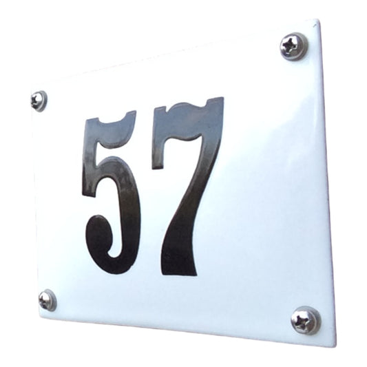 Hausnummer gebogen ohne Rahmen #3