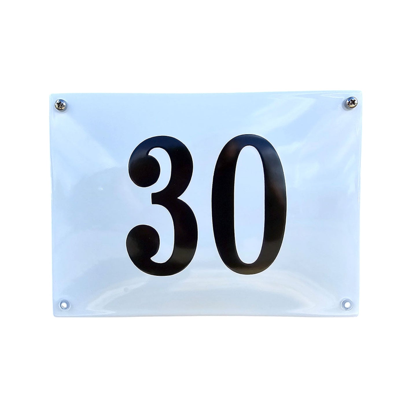 House number curved without frame #5