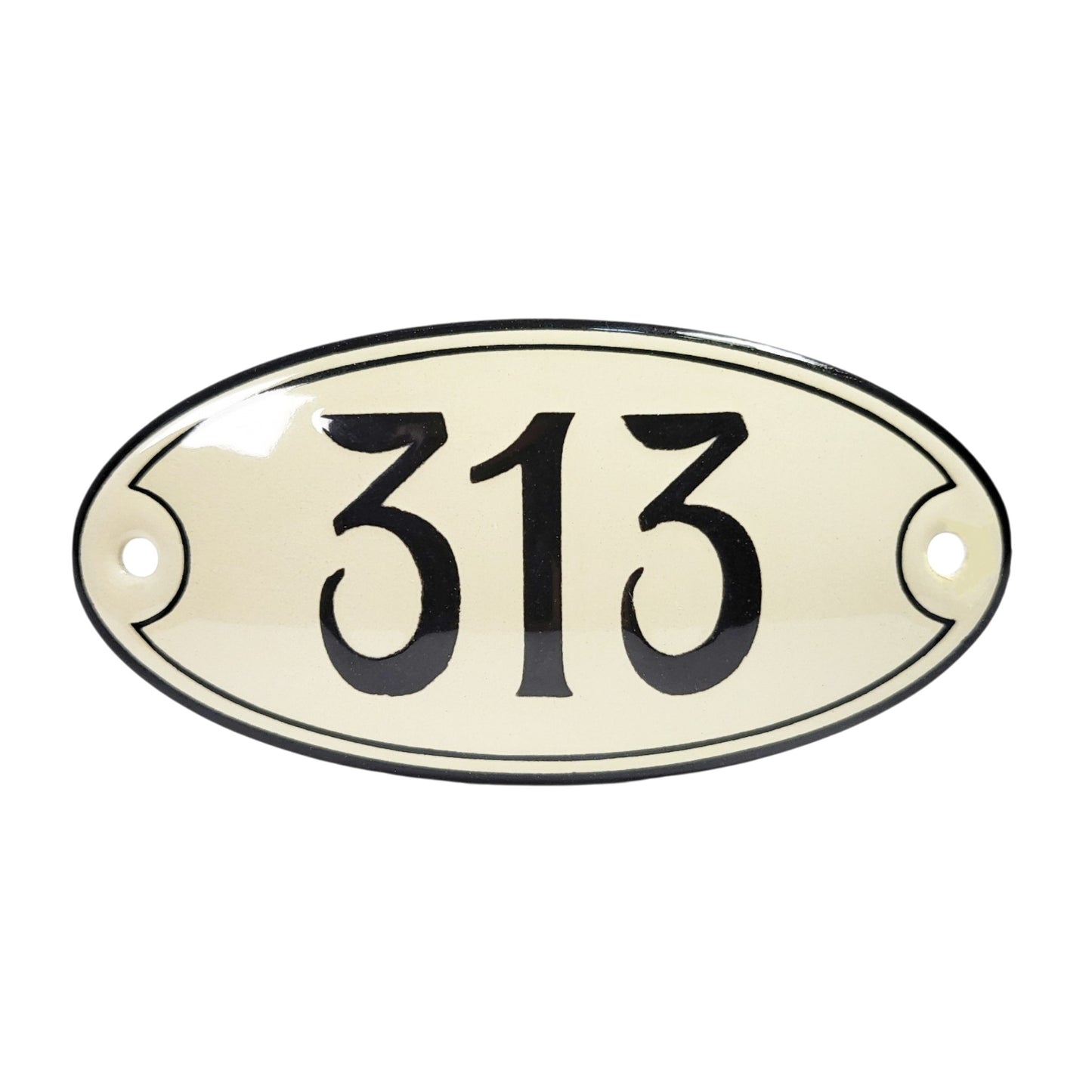 Oval house number with frame and colored border ULZ 001625. Oval ULZ 001626 House number round basic model #1