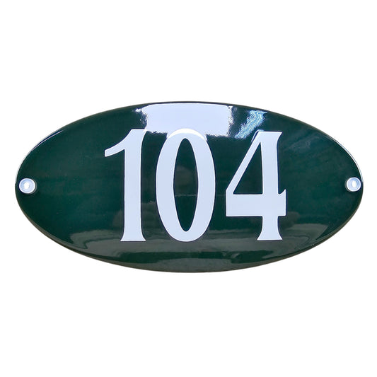 House number oval basic model #4