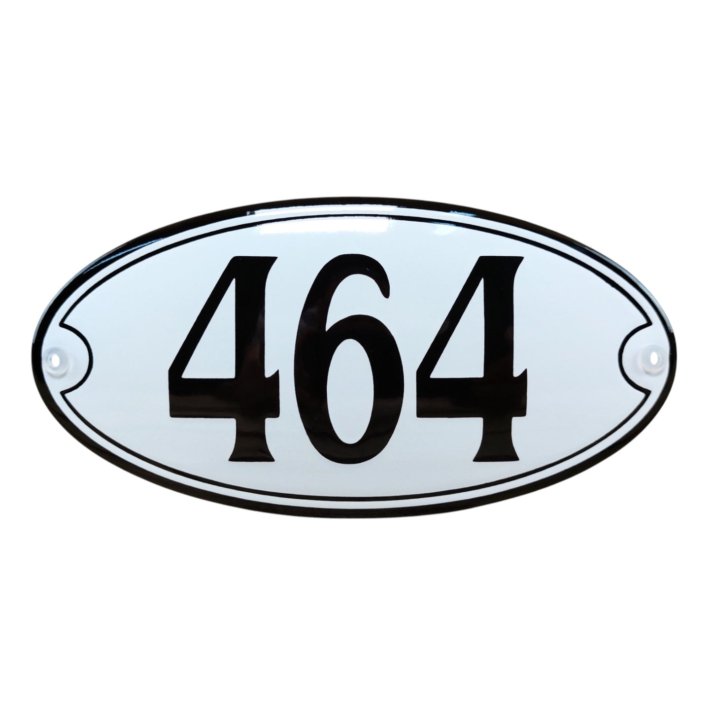 Oval house number with frame and colored border ULZ 001625. Oval ULZ 001626 House number round basic model #3