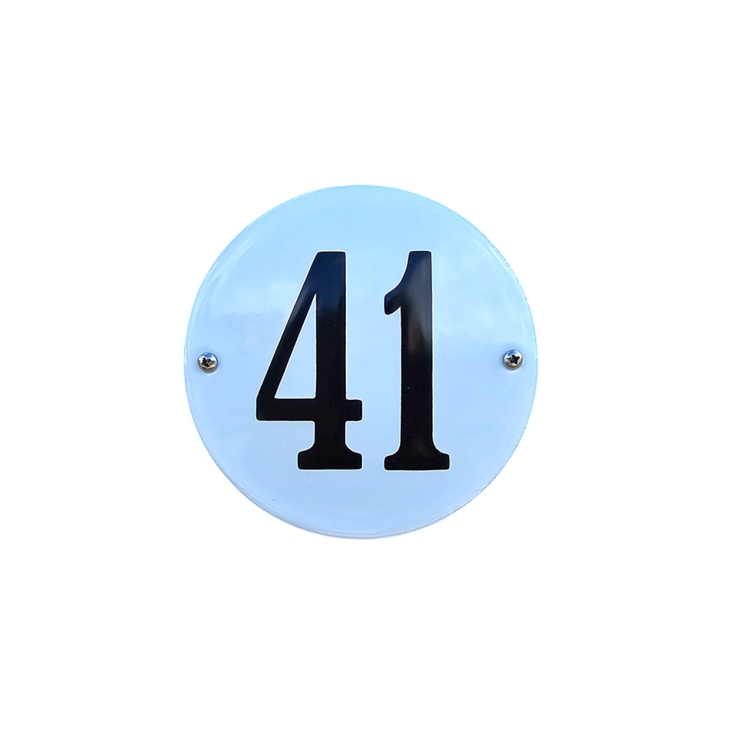 House number round basic model #2