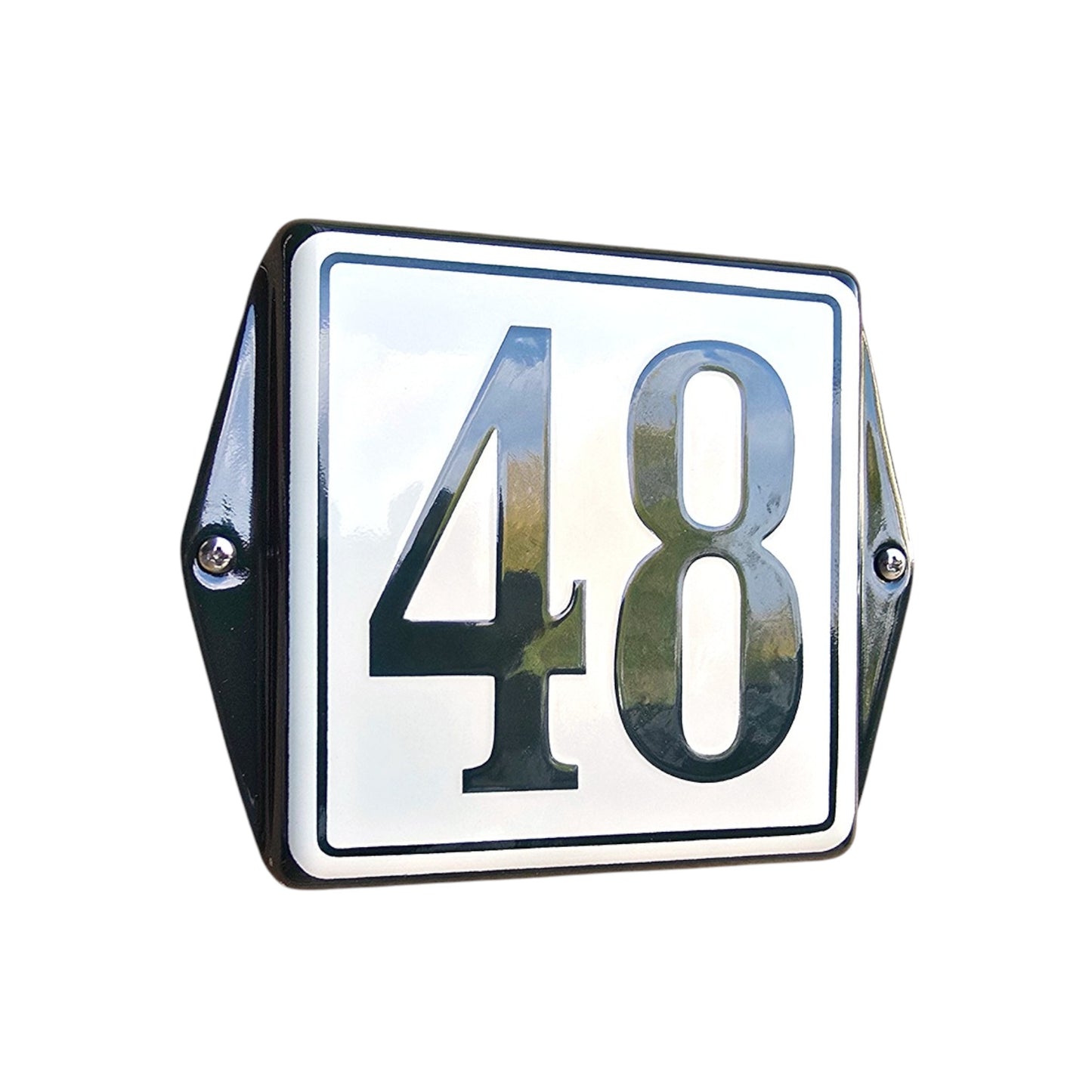 Hausnummer Modell mit Ohren farbig #2