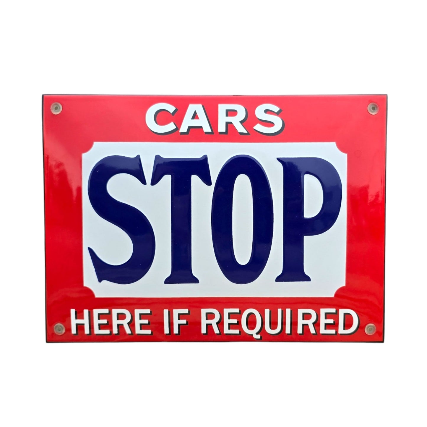 "Autos, halten Sie hier an, wenn nötig..."