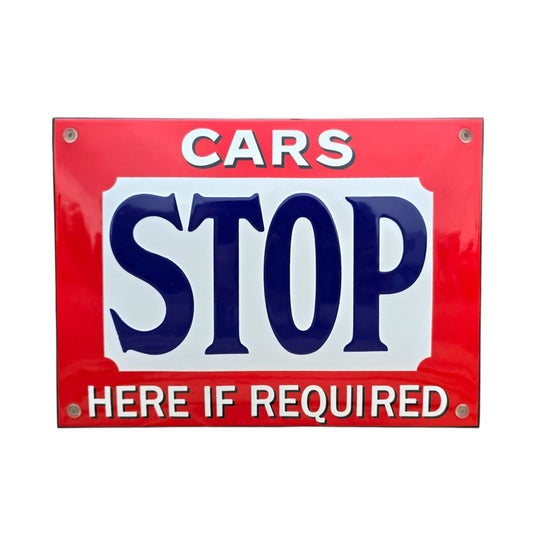 "Autos, halten Sie hier an, wenn nötig..."